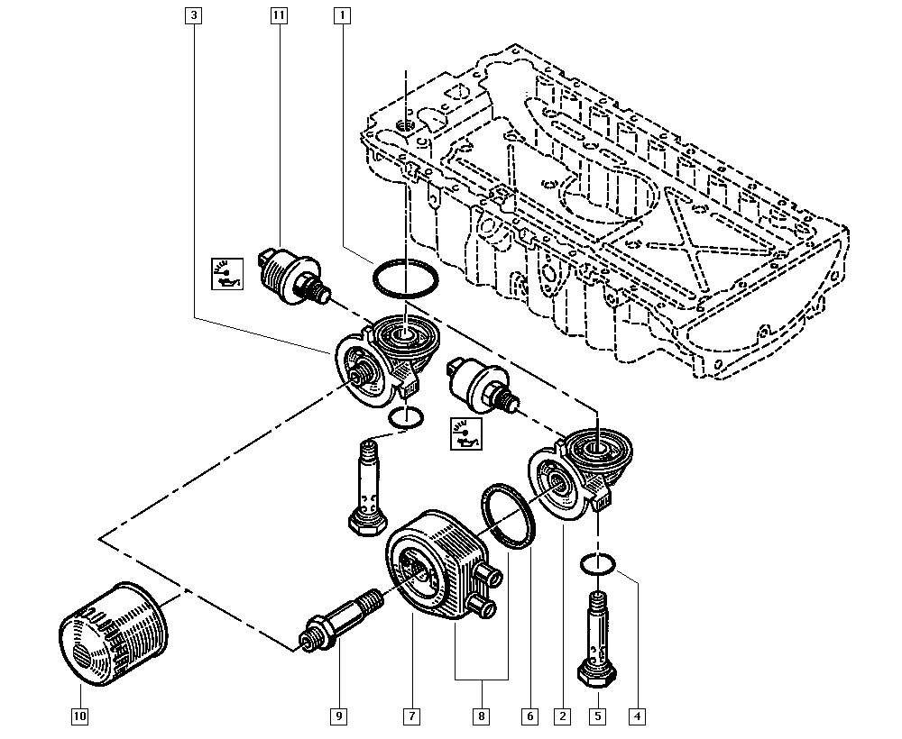 RENAULT 77 00 720 978 - Масляный фильтр unicars.by