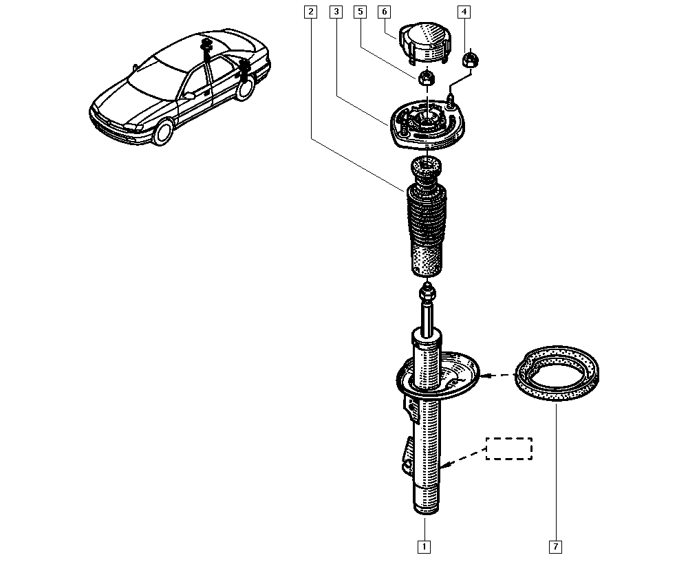 RENAULT 77 00 426 727 - Амортизатор unicars.by