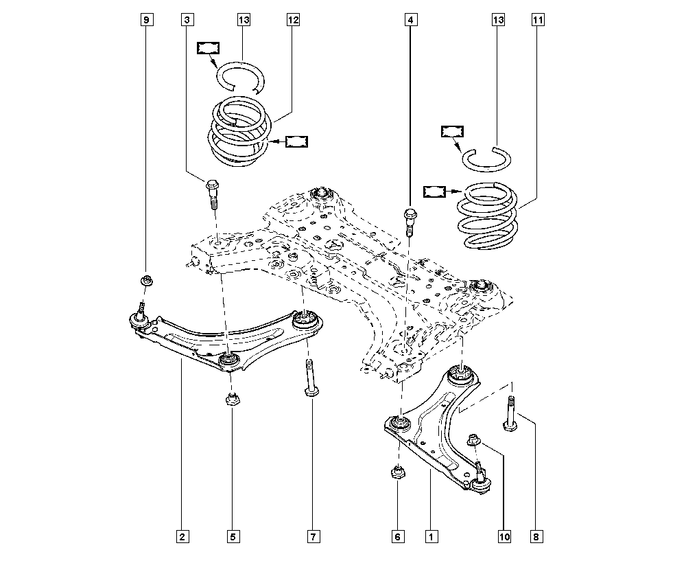 RENAULT 54500-9246R - Рычаг подвески колеса unicars.by