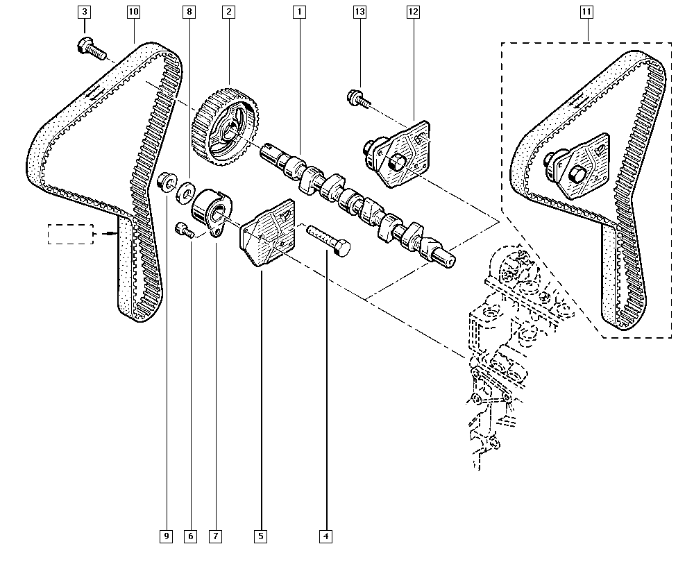 RENAULT 77 01 477 050 - Комплект зубчатого ремня ГРМ unicars.by