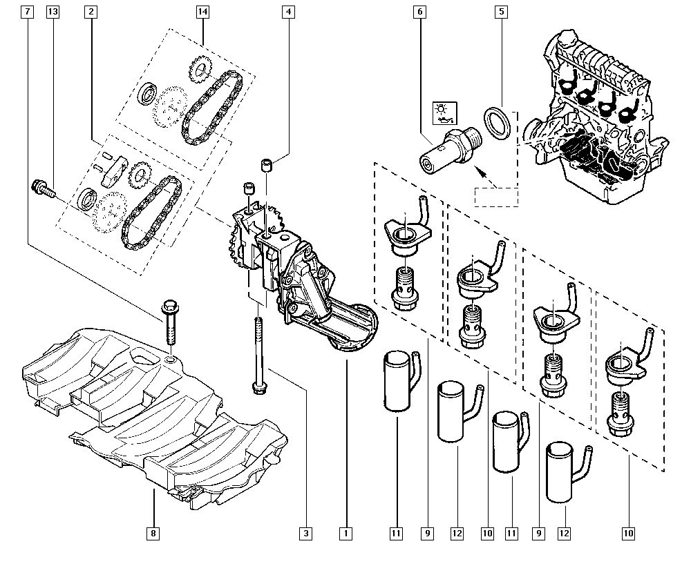 RENAULT 82 00 671 279 - Датчик, давление масла unicars.by