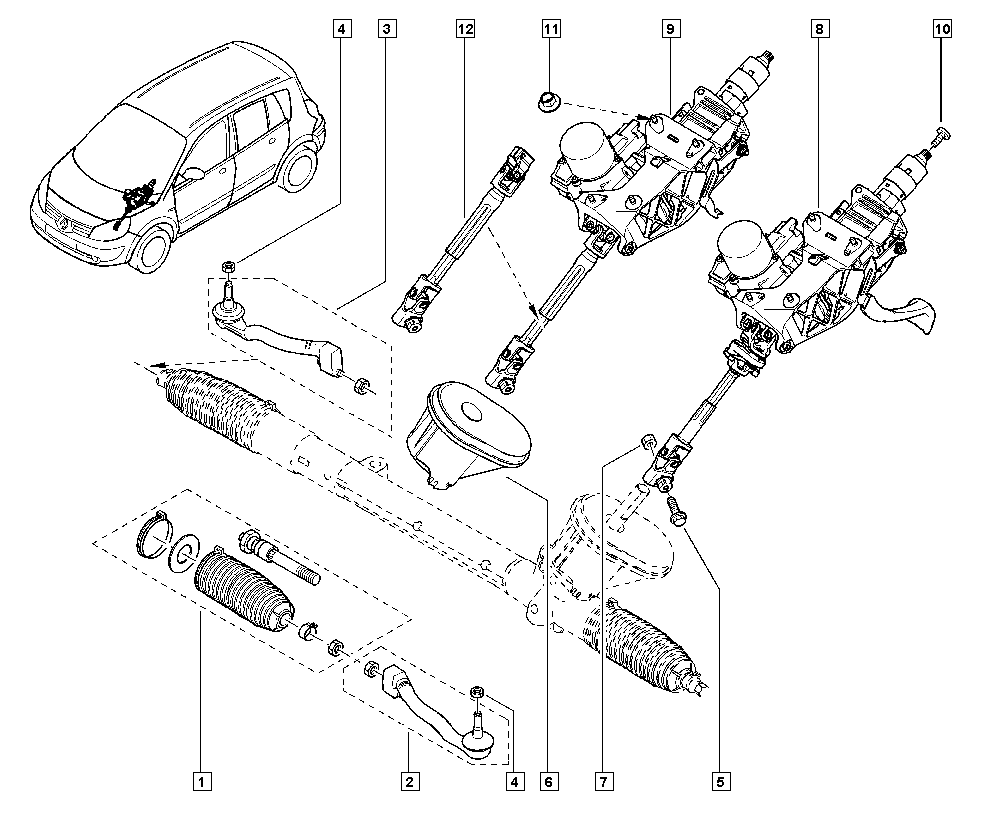 RENAULT TRUCKS 77 01 474 448 - Осевой шарнир, рулевая тяга unicars.by