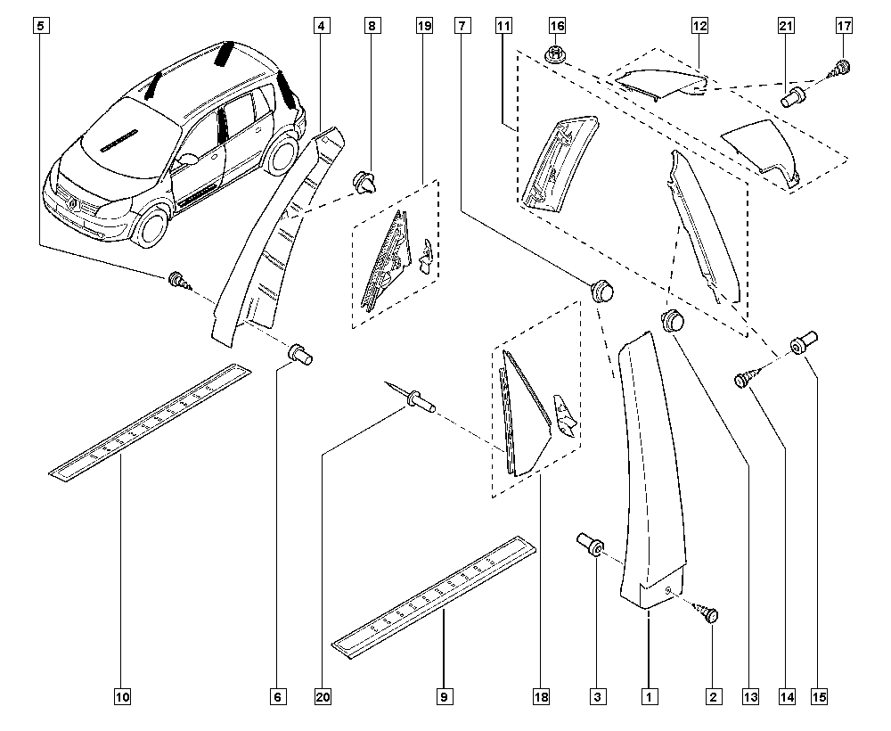 RENAULT 77 01 056 846 - Пружинный зажим unicars.by