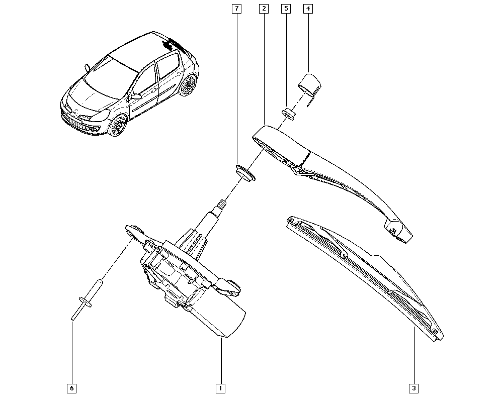 RENAULT 7711 422 568 - Щетка стеклоочистителя unicars.by