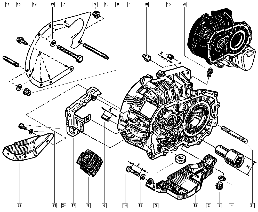 RENAULT 77 00 102 090 - Направляющая гильза, система сцепления unicars.by