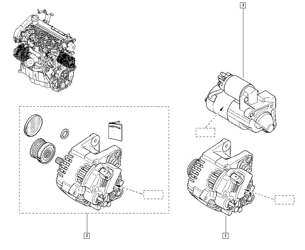 Mitsubishi 8200373636 - Шкив генератора, муфта unicars.by