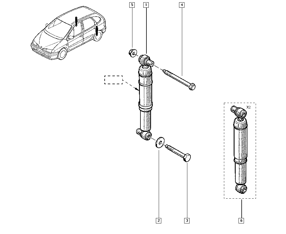 RENAULT 7701479086 - Амортизатор unicars.by