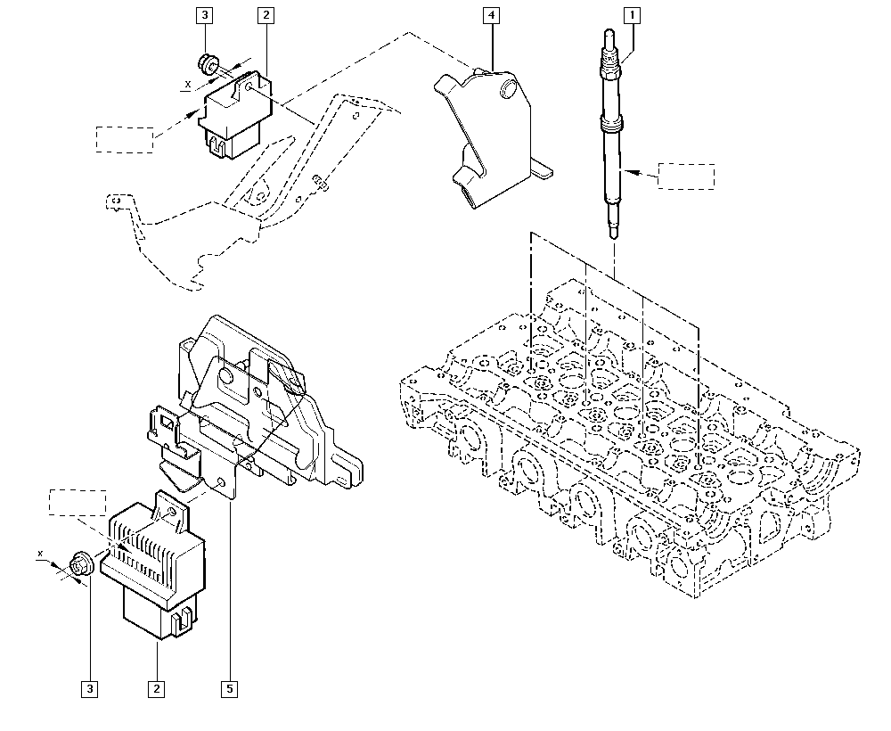 NISSAN 7700115078 - Блок управления, реле, система накаливания unicars.by