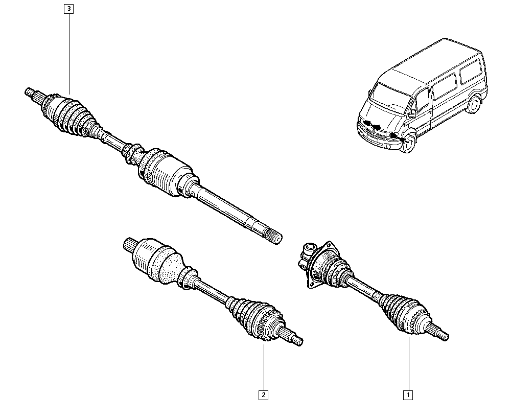 RENAULT 8200485578 - Приводной вал unicars.by