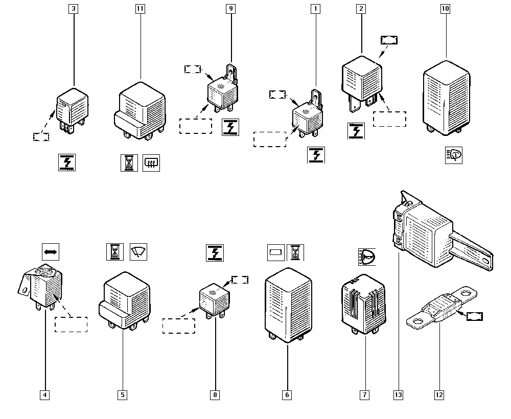 RENAULT 7700810927 - Реле, рабочий ток unicars.by