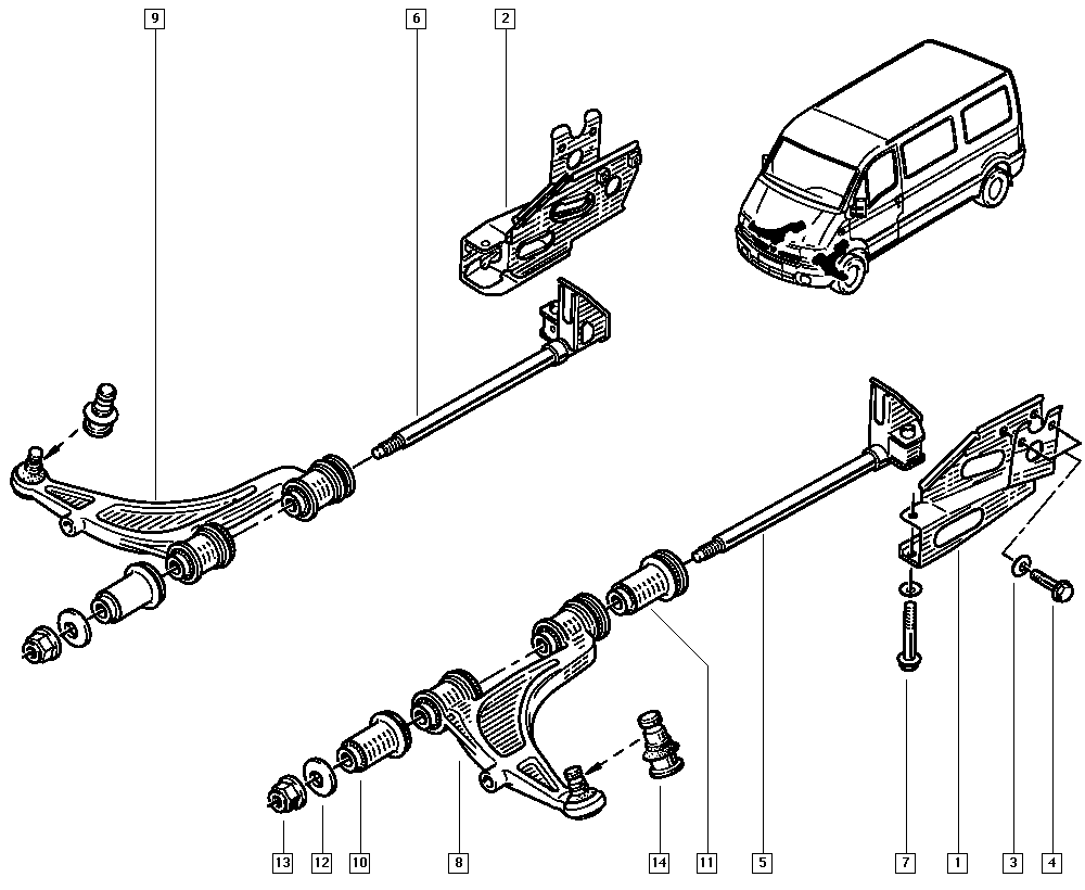 RENAULT TRUCKS 77 01 056 969 - Шаровая опора, несущий / направляющий шарнир unicars.by