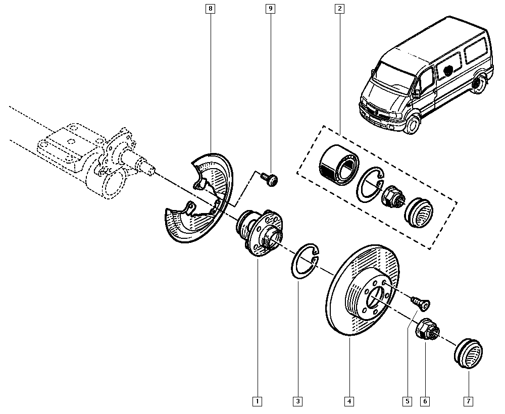 RENAULT 7703066047 - Комплект подшипника ступицы колеса unicars.by