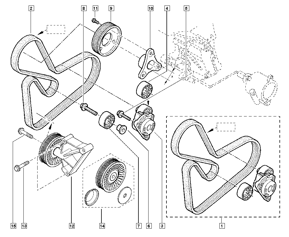 RENAULT 82 00 833 558 - Поликлиновой ремень unicars.by