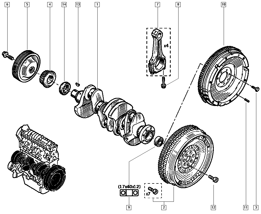 RENAULT 8200689705 - Болт unicars.by