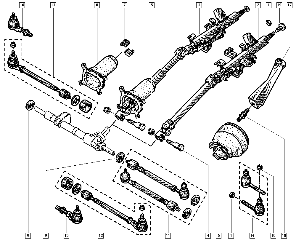 RENAULT 77 01 467 237* - Рулевая тяга unicars.by