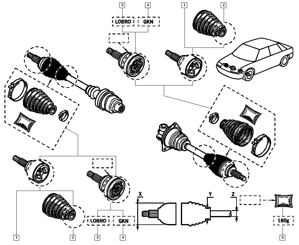 RENAULT 77 01 035 088 - Пыльник, приводной вал unicars.by