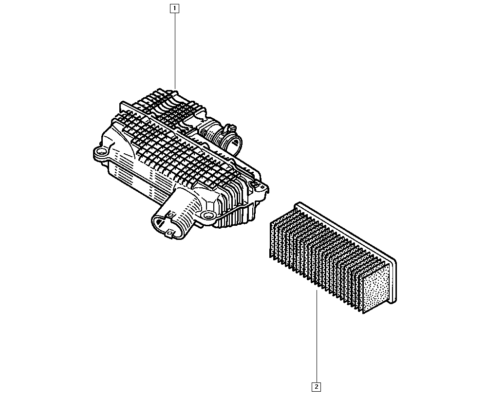 RENAULT 82 00 989 933 - Воздушный фильтр, двигатель unicars.by