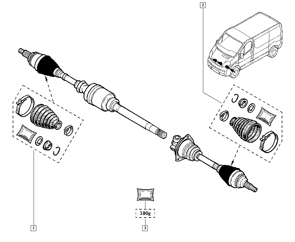 RENAULT 7701473176 - Пыльник, приводной вал unicars.by