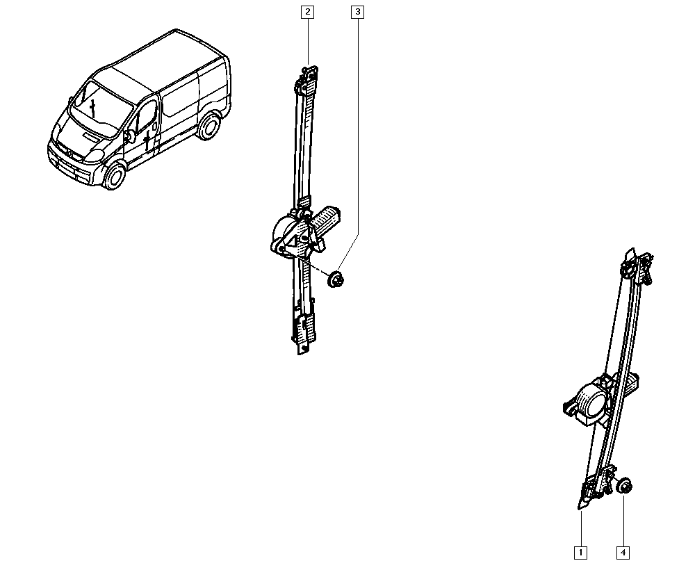 Opel 7700311820 - Стеклоподъемник unicars.by