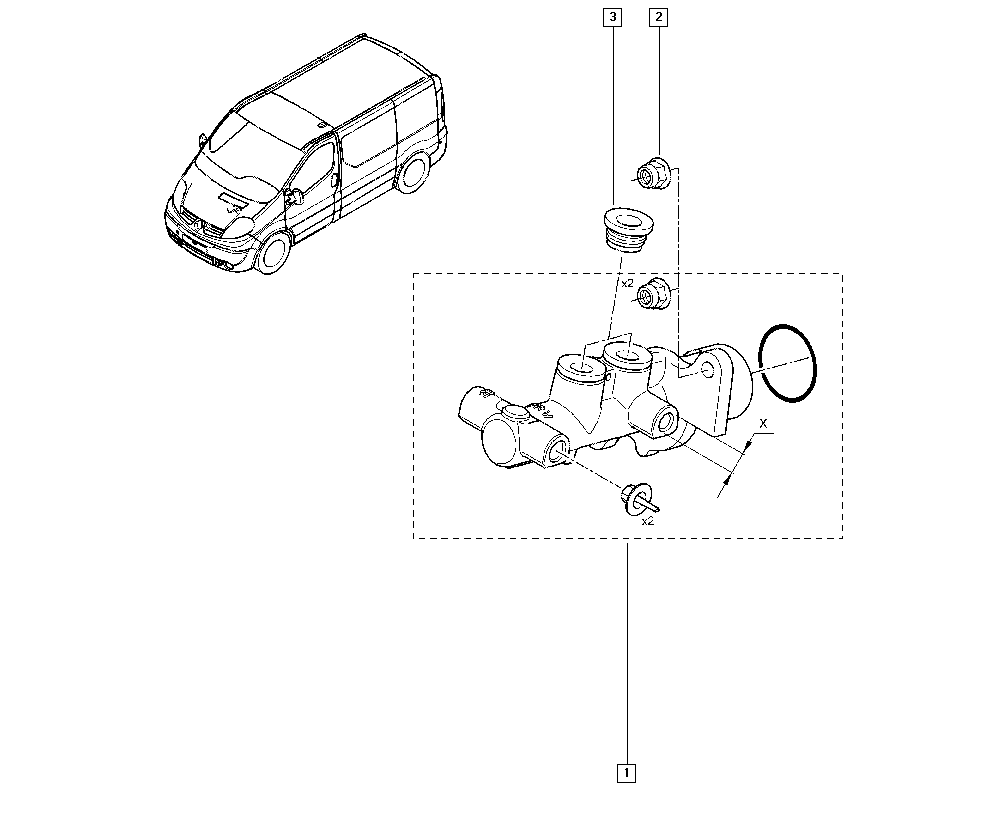 RENAULT 7701210056 - Главный тормозной цилиндр unicars.by