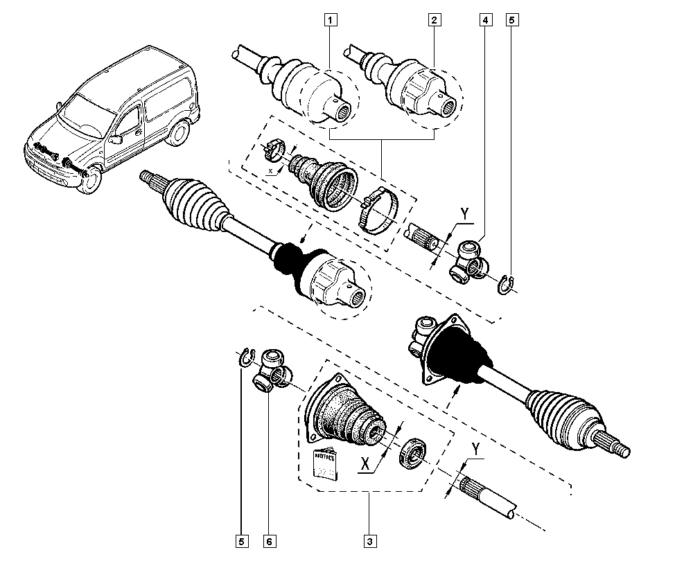 RENAULT 7701209468 - Приводной вал unicars.by