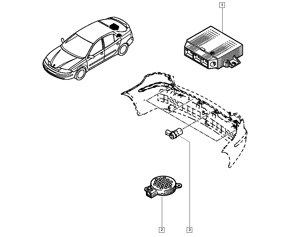 RENAULT 82 00 049 263 - Датчик, система помощи при парковке unicars.by