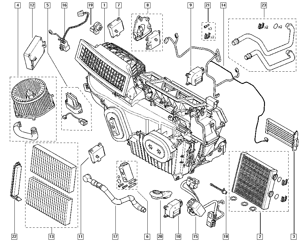 RENAULT 27 27 729 51R - Фильтр воздуха в салоне unicars.by