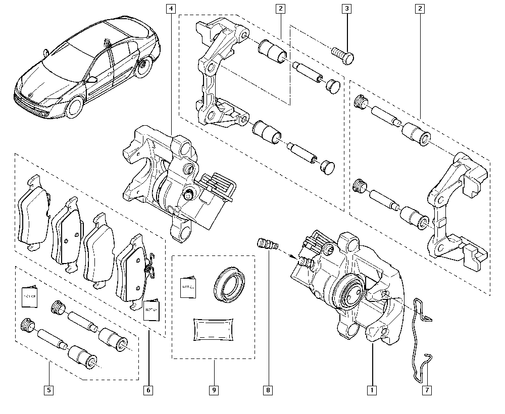 RENAULT 44 01 100 06R - Тормозной суппорт unicars.by