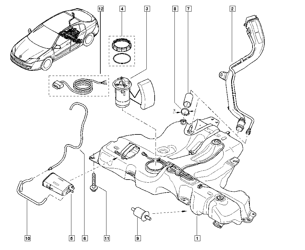 RENAULT TRUCKS 82 00 386 495 - Топливный фильтр unicars.by