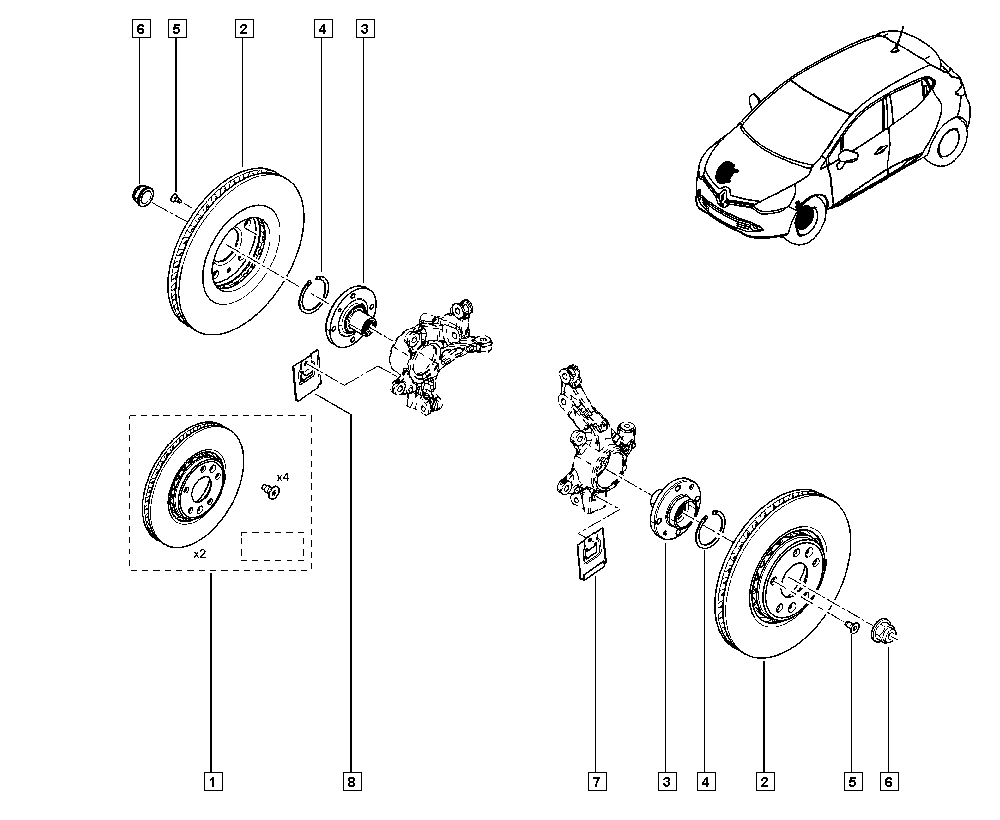 RENAULT 402064155R - Тормозной диск unicars.by