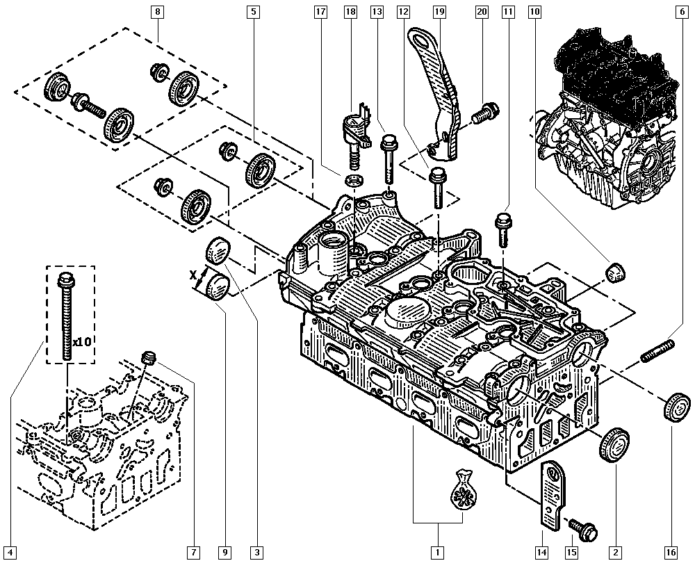 RENAULT 7701477180 - Уплотняющее кольцо, распредвал unicars.by