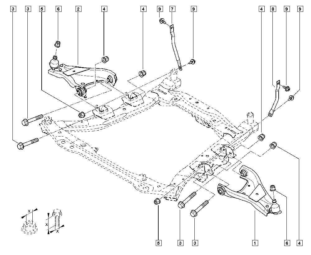 NISSAN 54501-2815R - Сайлентблок, рычаг подвески колеса unicars.by