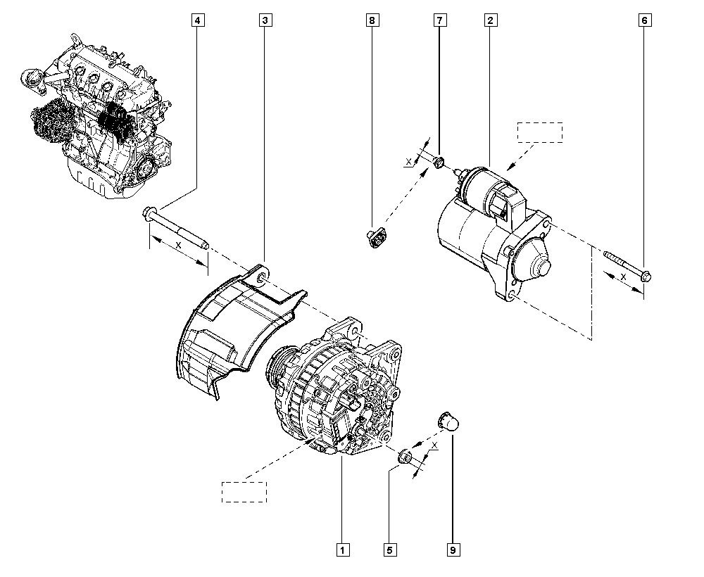 DACIA 23 10 030 71R - Шкив генератора, муфта unicars.by