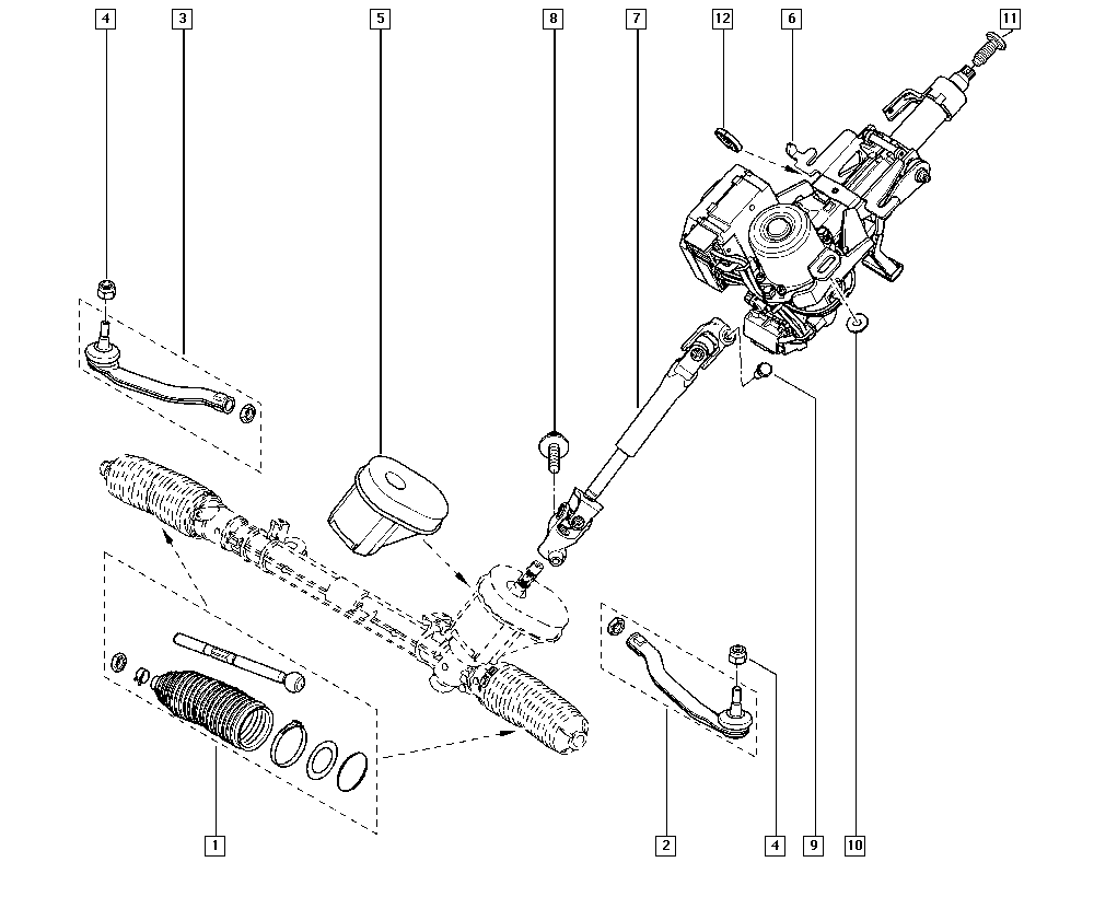 Mercedes-Benz 485215612R - Осевой шарнир, рулевая тяга unicars.by