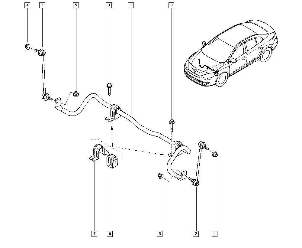 RENAULT 54 61 821 98R - Тяга / стойка, стабилизатор unicars.by