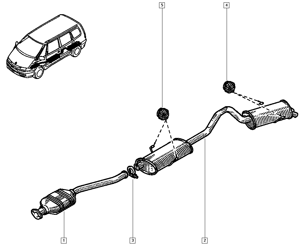 RENAULT 60 25 308 327 - Соединительные элементы, система выпуска unicars.by