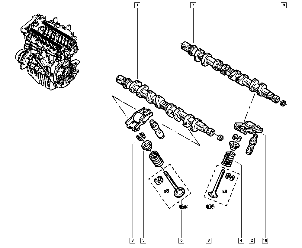 RENAULT 77 00 107 556 - Балансир, управление двигателем unicars.by