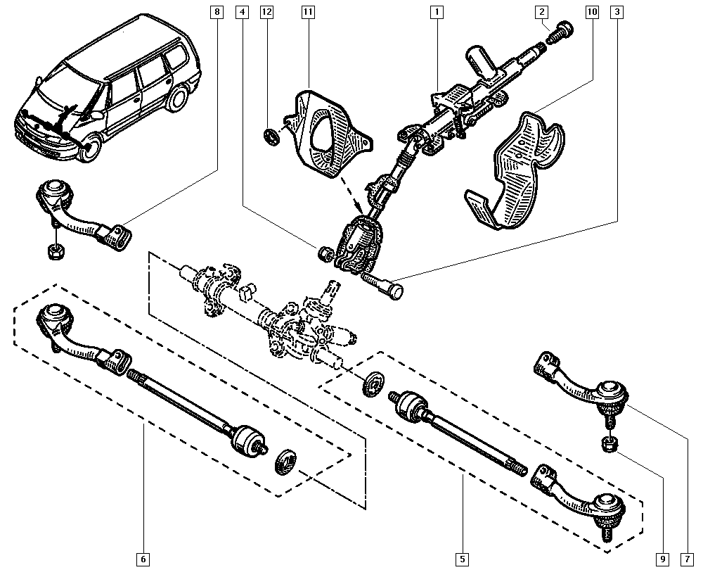 RENAULT 60 25 370 494 - Рулевая тяга unicars.by