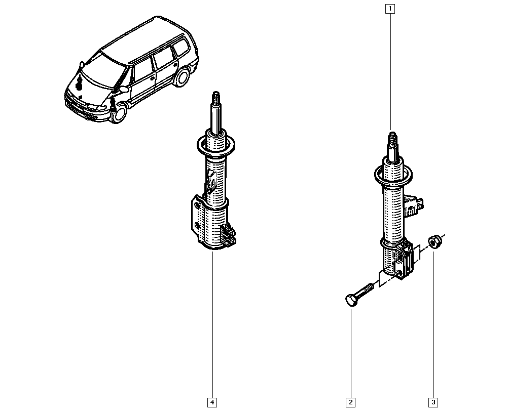 RENAULT 60 25 303 092 - Амортизатор unicars.by