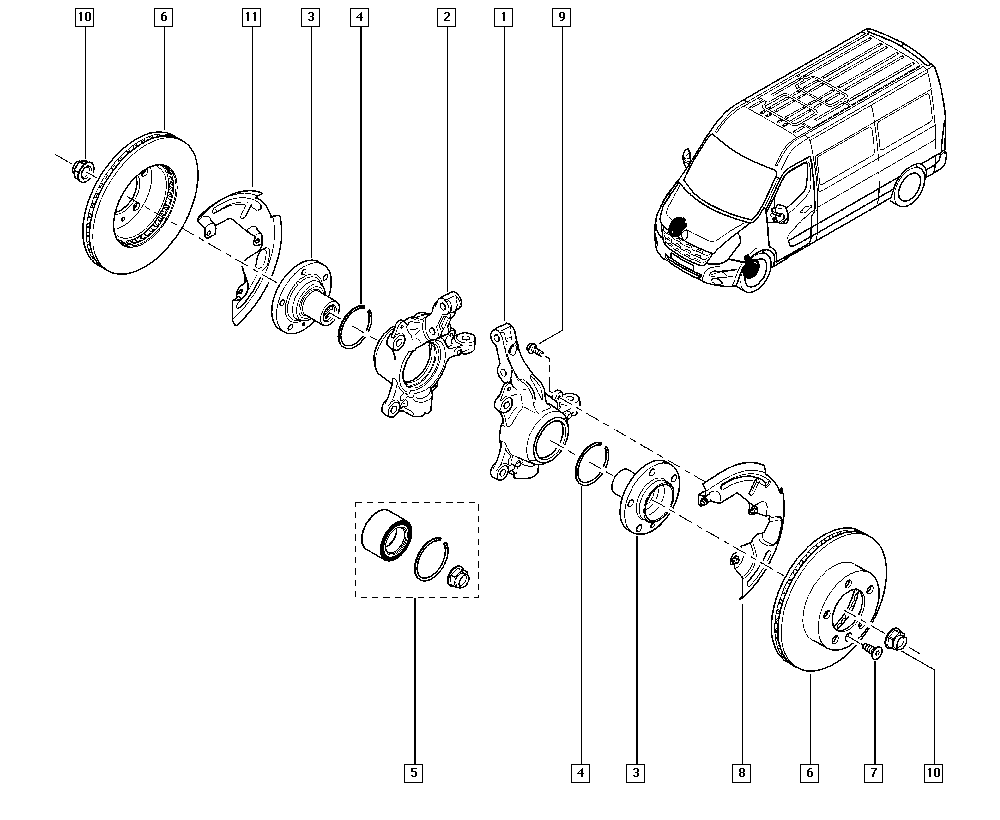 RENAULT 400103826R - Поворотный кулак, подвеска колеса unicars.by