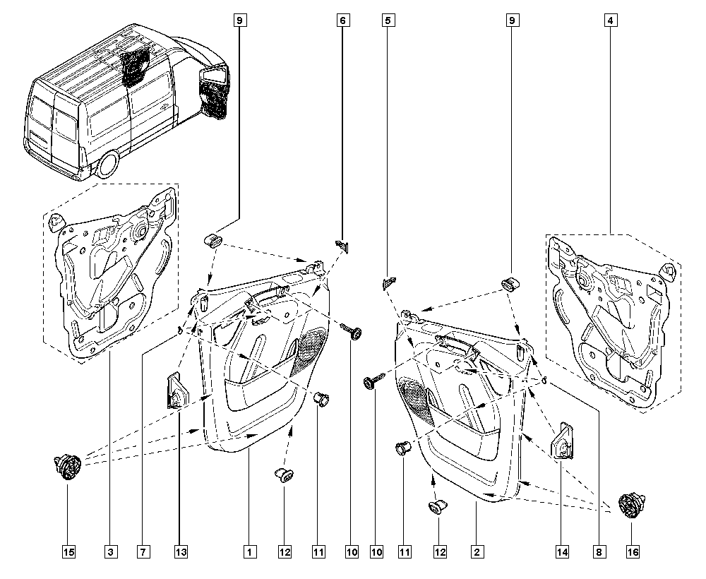 RENAULT 7703077476 - Зажим, клипса, молдинг unicars.by