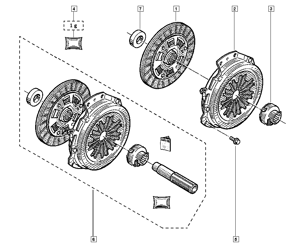 RENAULT 77 01 478 120 - Комплект сцепления unicars.by