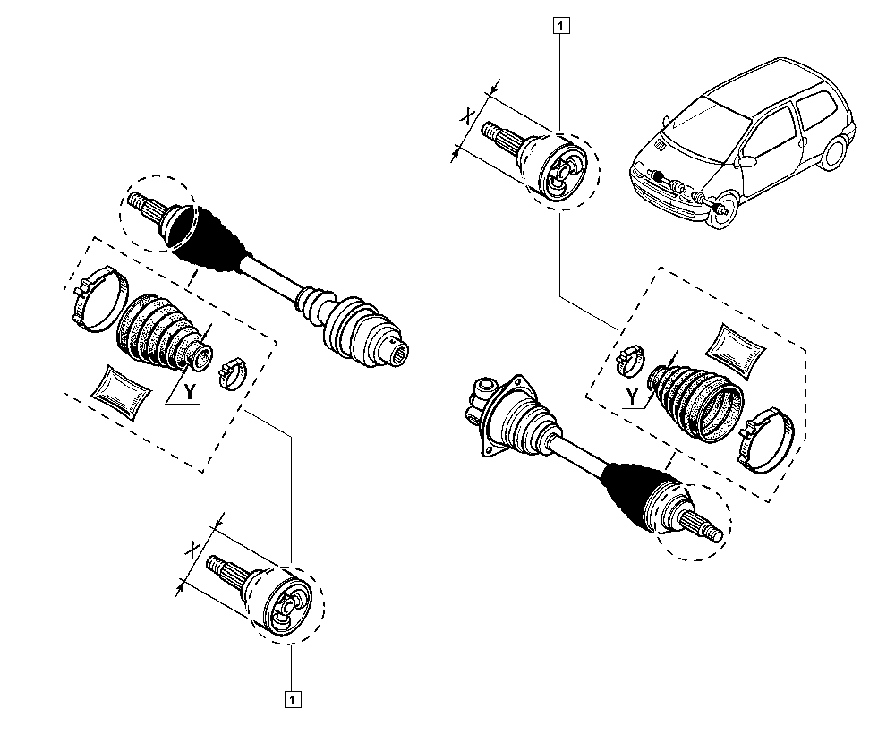 RENAULT 7701467125 - Пыльник, приводной вал unicars.by