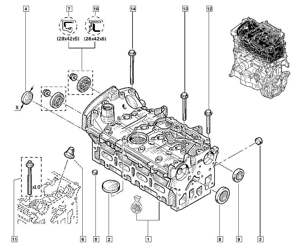 NISSAN 77001-06271 - Заглушка, ось коромысла-монтажное отверстие unicars.by