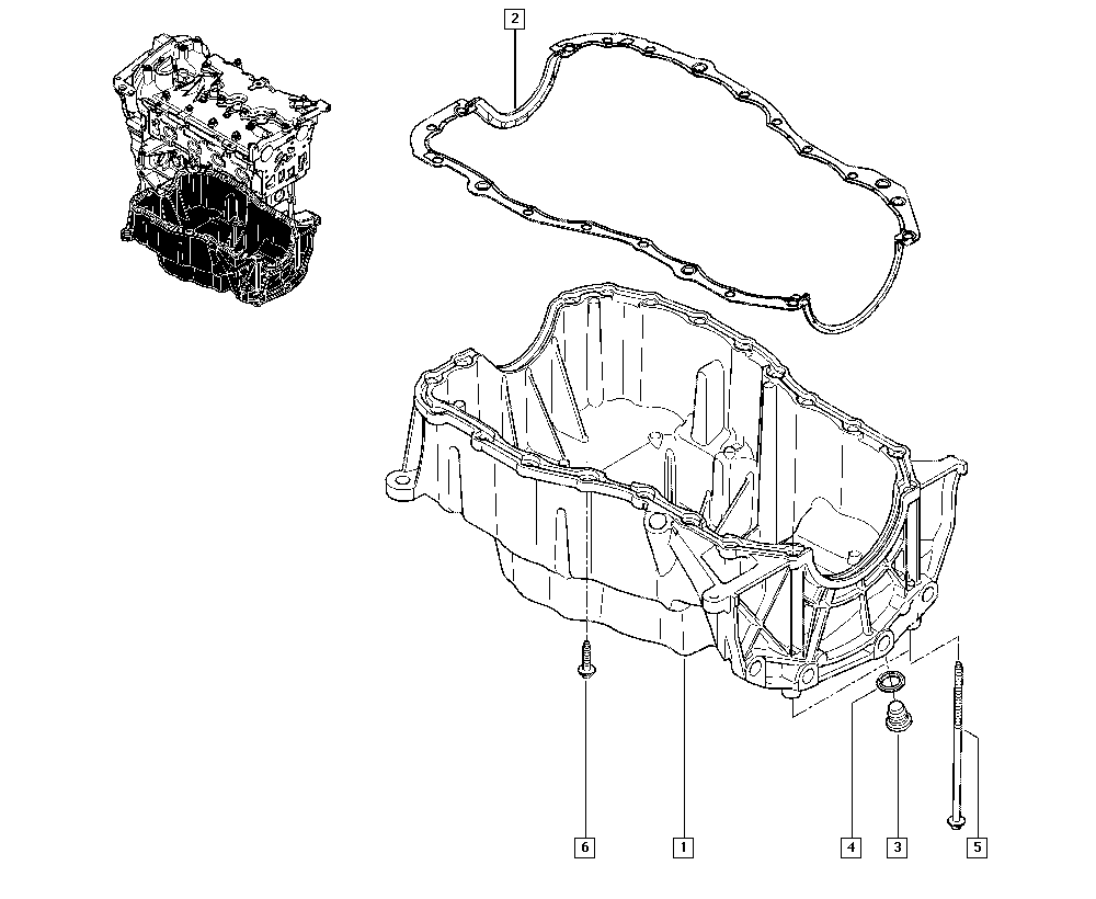 RENAULT 77 00 273 486 - Прокладка, масляная ванна unicars.by