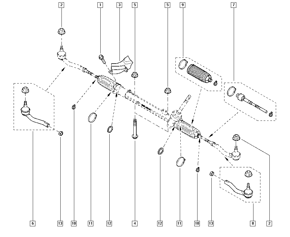 NISSAN 48520-7812R - Наконечник рулевой тяги, шарнир unicars.by