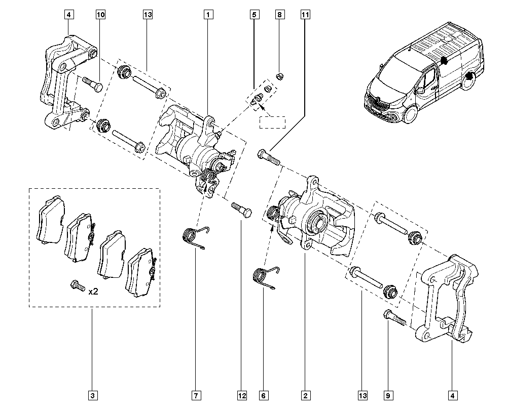 DACIA 44 06 070 91R - Тормозные колодки, дисковые, комплект unicars.by