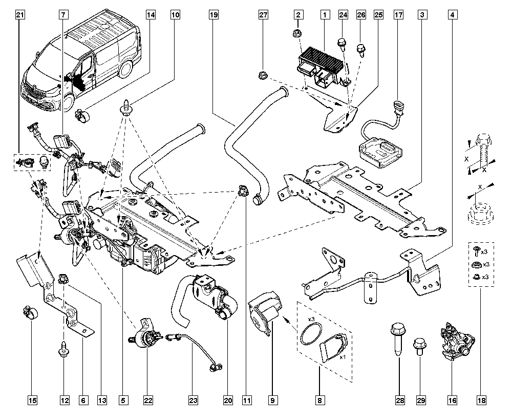 RENAULT 7701407061 - Лампа накаливания, фара дневного освещения unicars.by