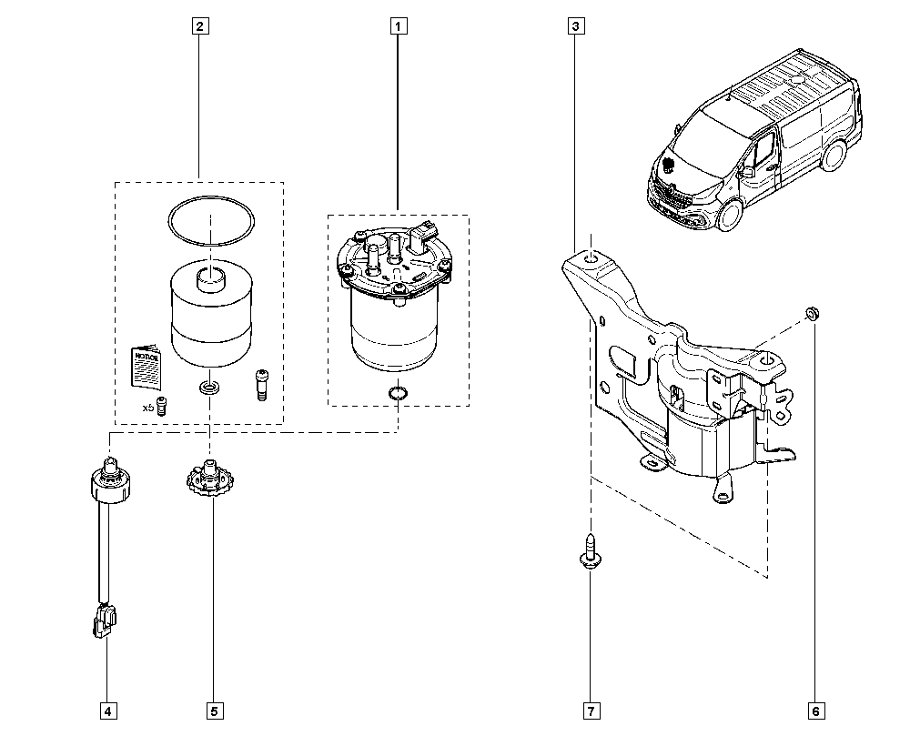 RENAULT 16 40 041 69R - Топливный фильтр unicars.by