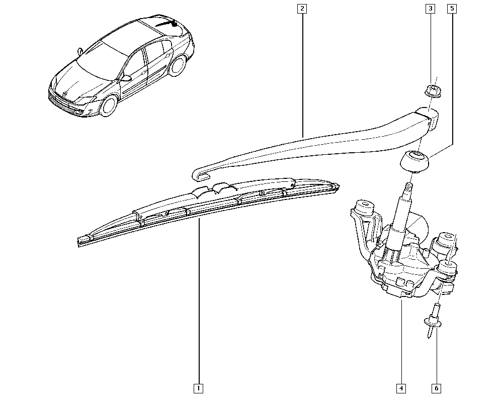 RENAULT 28 79 000 01R - Щетка стеклоочистителя unicars.by